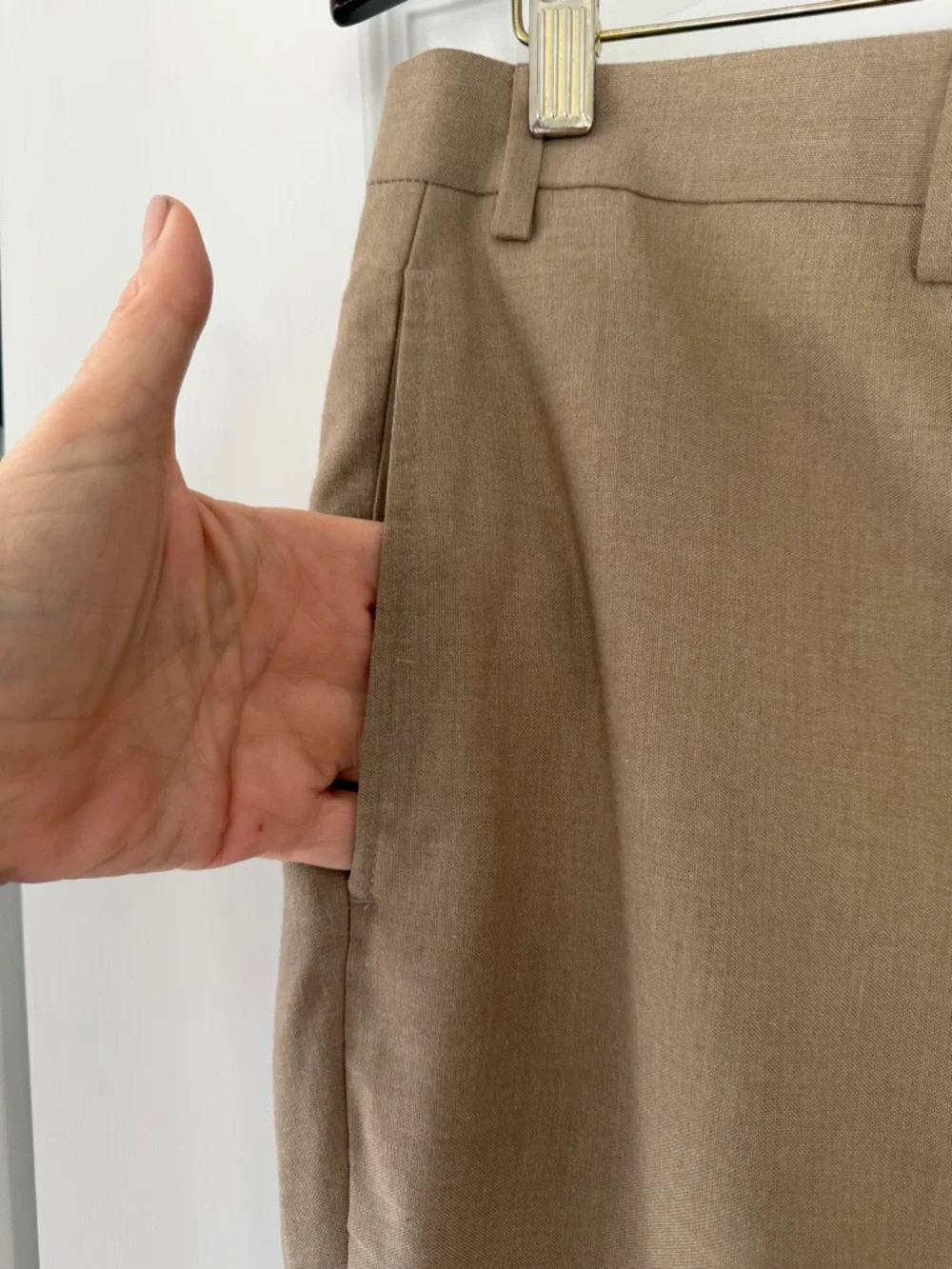 Lauren Ralph Lauren UltraFlex Dress Pants 36x30 Tan Flat Front Stretch NWT
